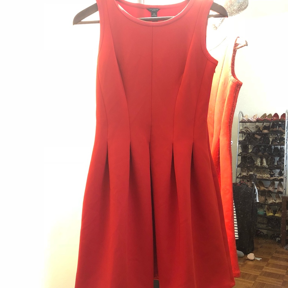 Ann Taylor red dress sz 0P